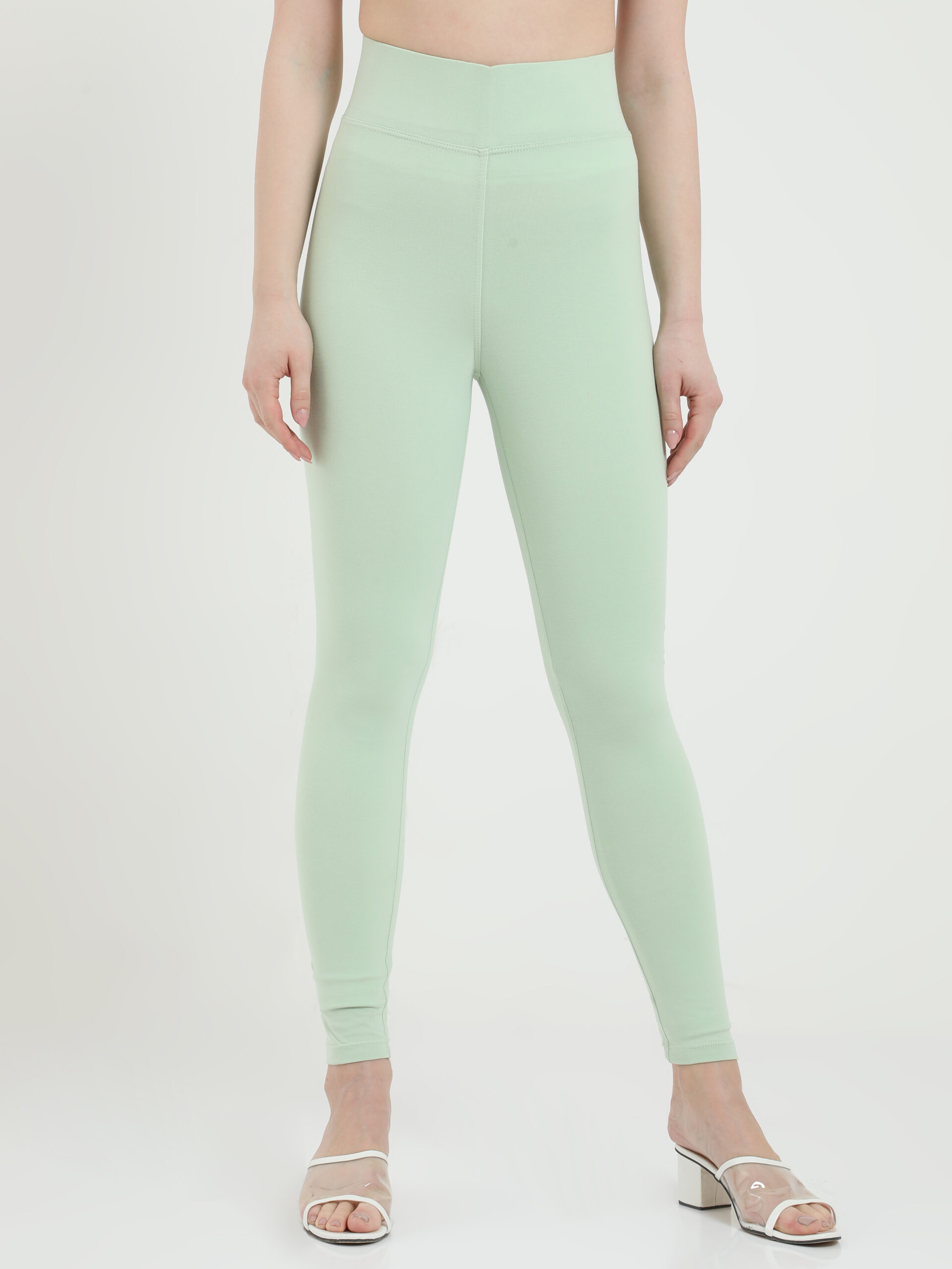 Pistachio leggings for women Compression pant high waist - Belore Slims