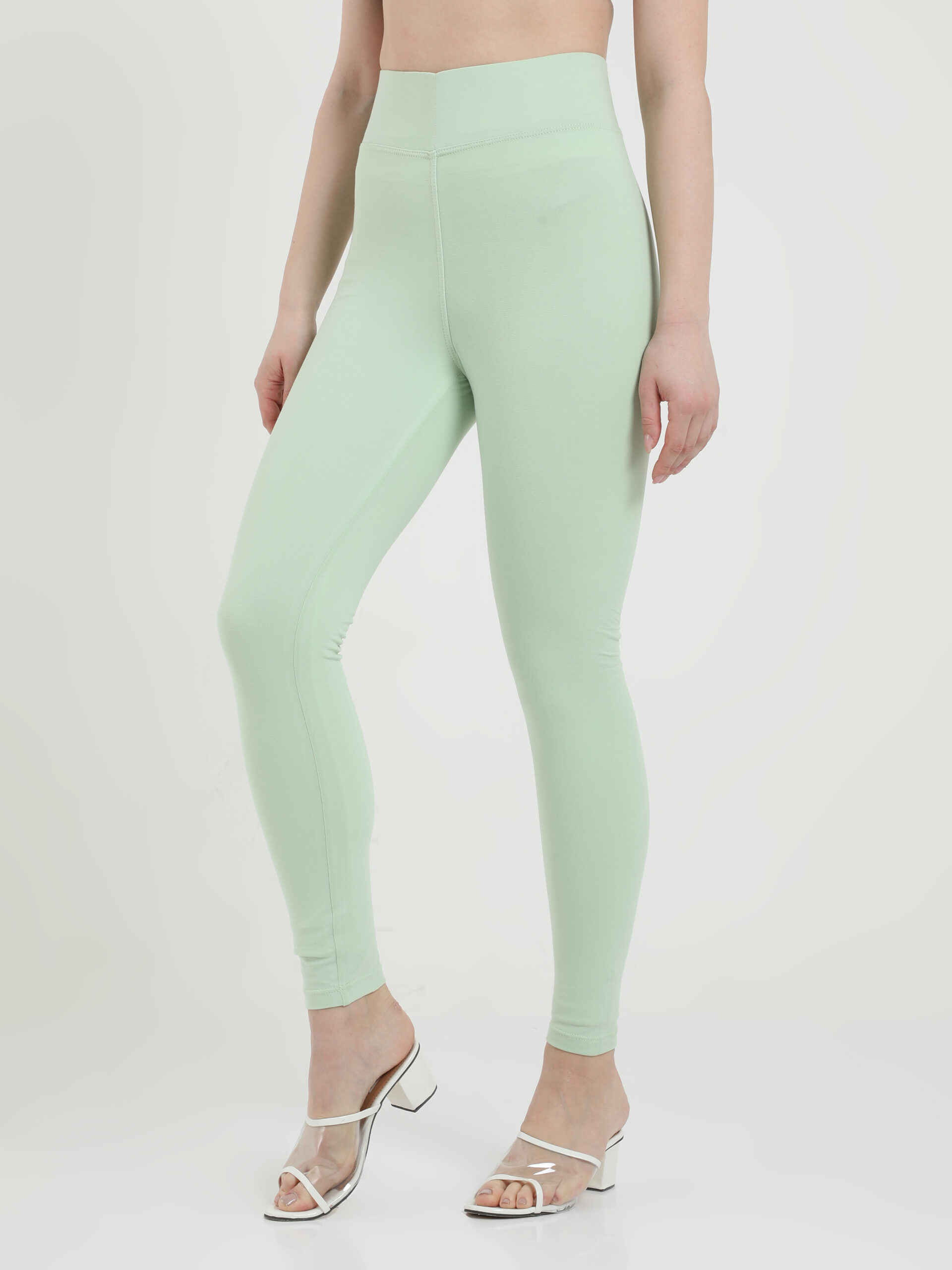 Pistachio leggings for women Compression pant high waist - Belore