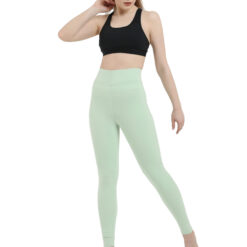 Pistachio leggings for women Compression pant high waist