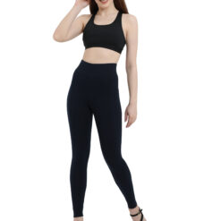 Navy blue leggings for women Compression pant high waist