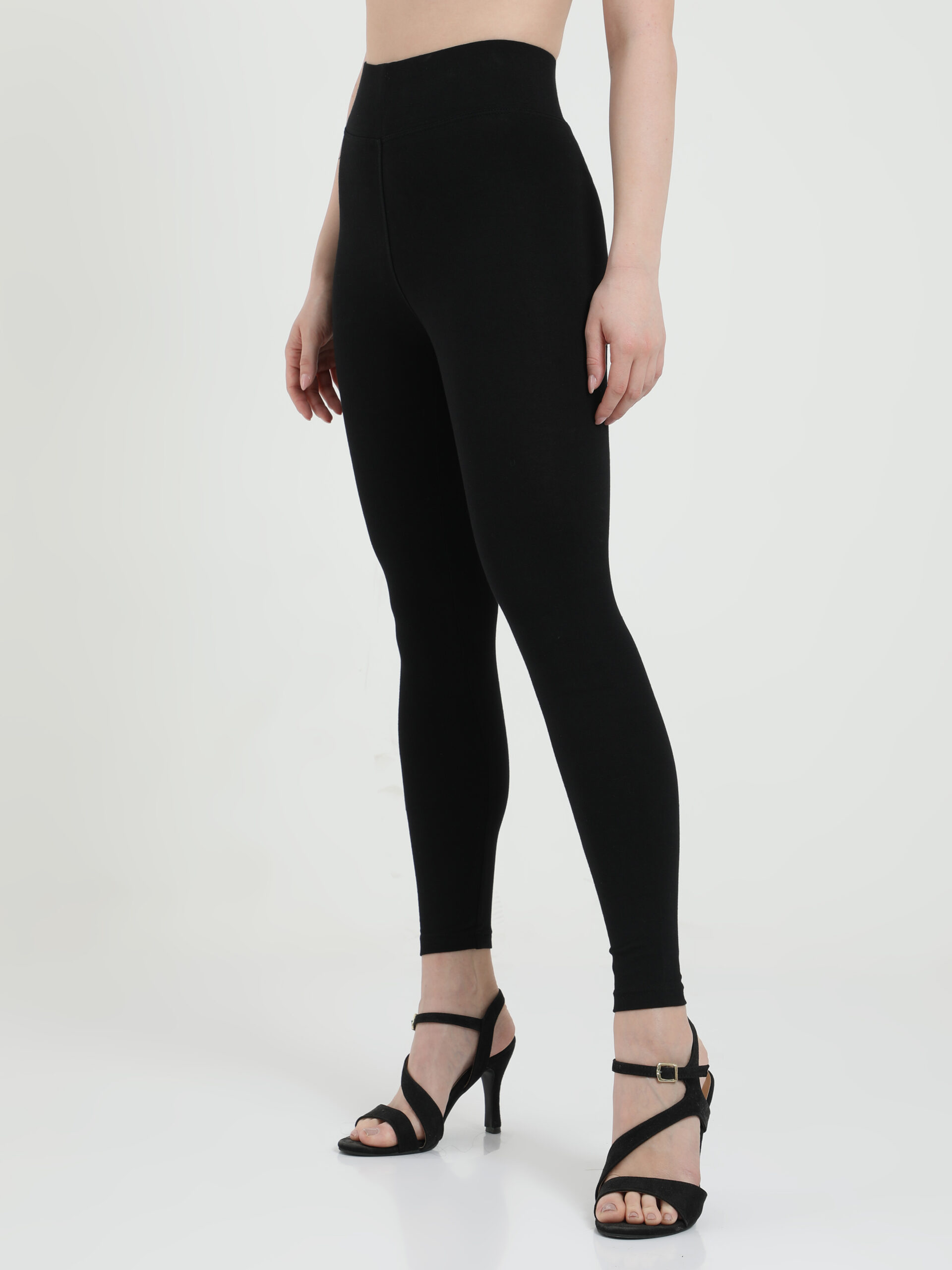 Black leggings for women Compression pant high waist - Belore Slims