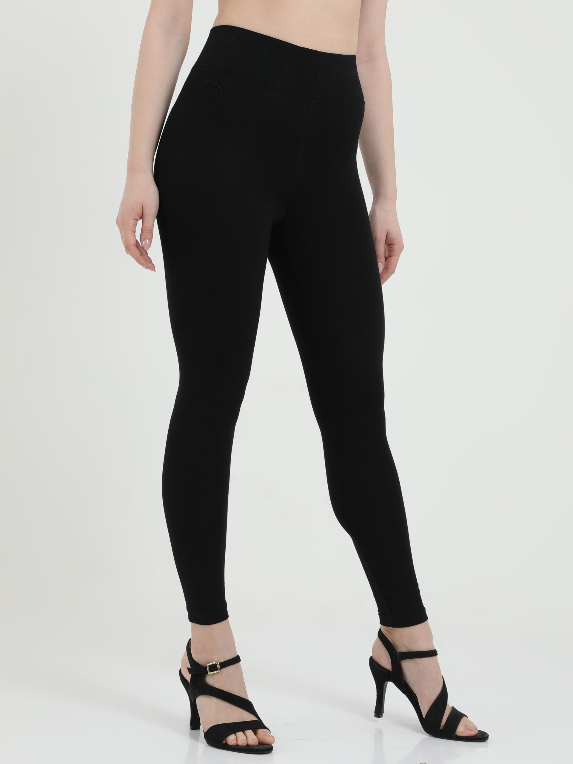 Black leggings for women Compression pant high waist - Belore Slims