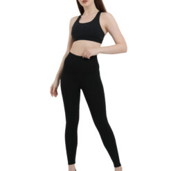 Black leggings for women Compression pant high waist