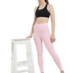 Light pink leggings for women Compression pant high waist