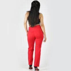 Red pants for women – Tummy tucker straight leg – 2 back pockets