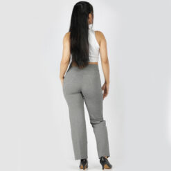 Grey pants women – Tummy tucker straight leg – 2 back pockets