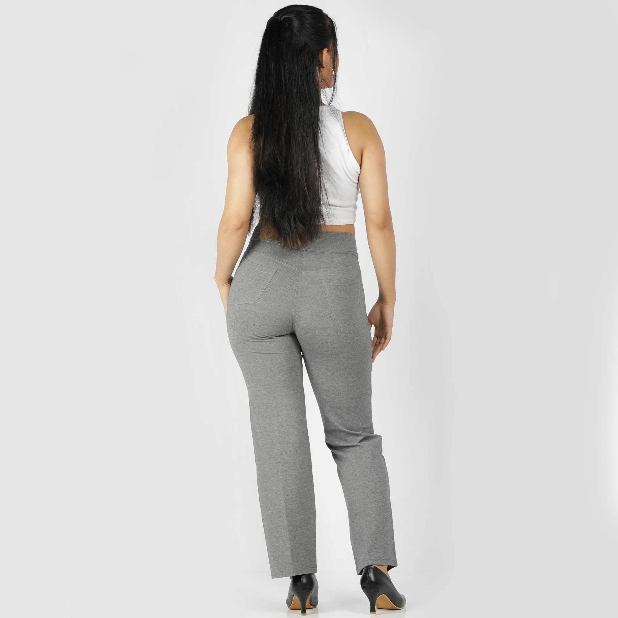 grey pants women