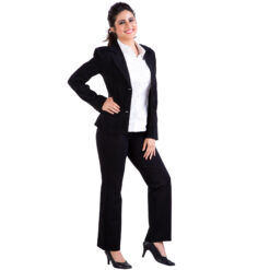 Black pants women – Tummy tucker straight leg – 2 back pockets