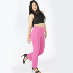 Pink pants women – Tummy tucker straight leg – 2 back pockets