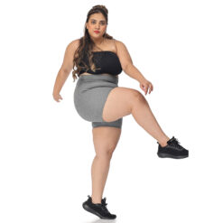 Grey shorts for women – Active shape wear – 2 back pockets