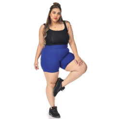 Royal blue shorts for women – Active shape wear – 2 back pockets
