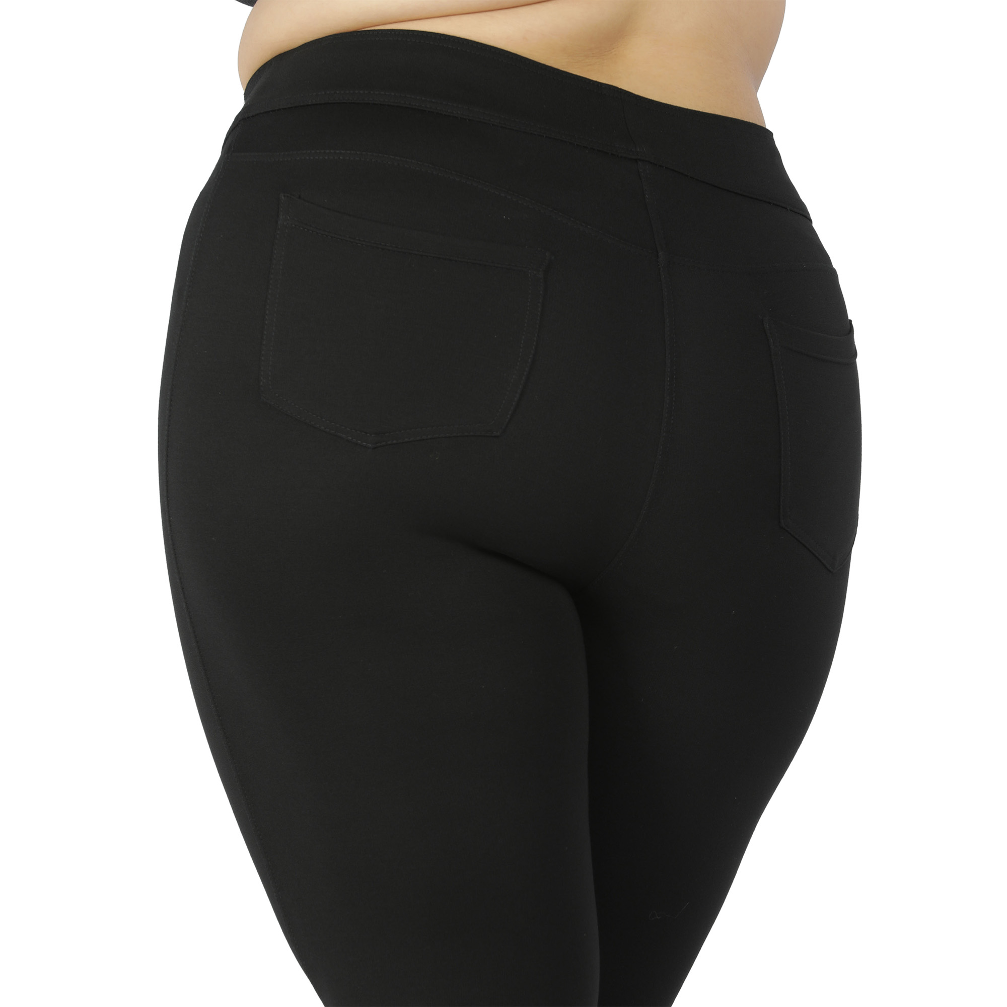 Black capris women gym wear High waist 2 back pockets - Belore Slims