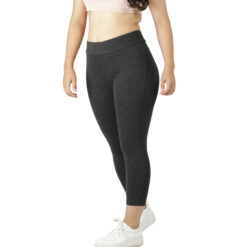 Charcoal grey capris for women gym wear Low rise