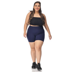 Navy blue shorts for women – Active shape wear – 2 back pockets